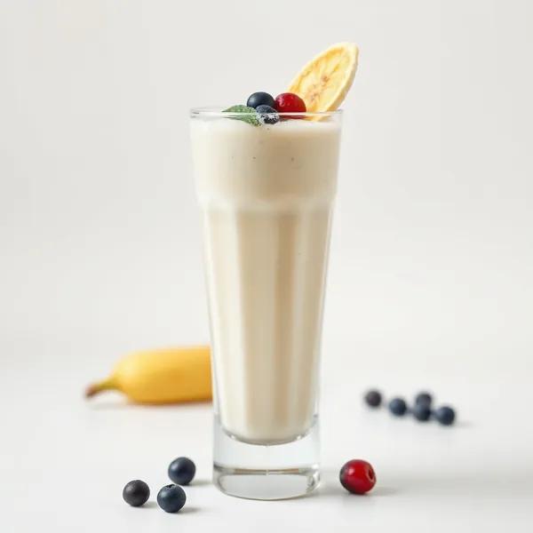 Kaltes Bananen Kefir Milch Smoothie