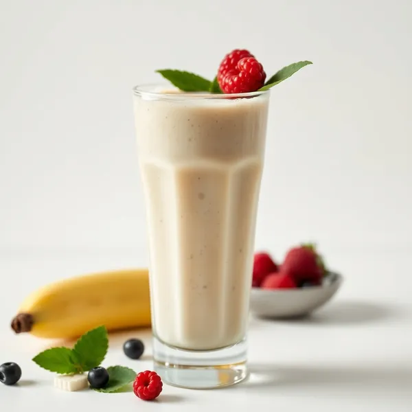 Chilled Banana Rice Milk Smoothie
