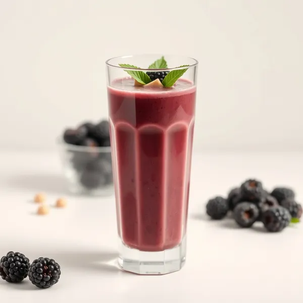 Batido Frio de Amora e Avelã