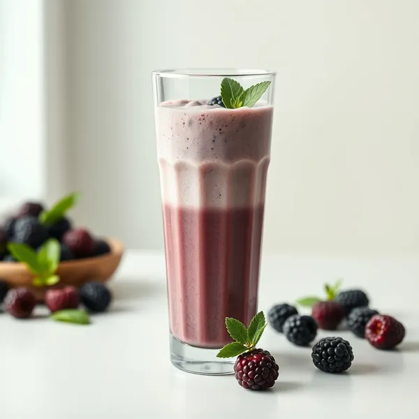 Smoothie de Amora e Leite de Cânhamo