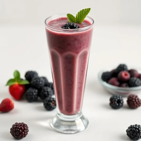 Smoothie de Soja et Mûres Froid