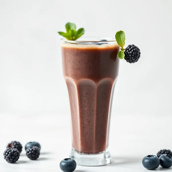 Smoothie di Caffè Freddo con Mirtilli