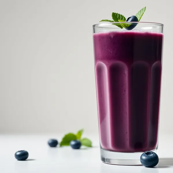 Smoothie de Mirtilo e Leite de Cânhamo
