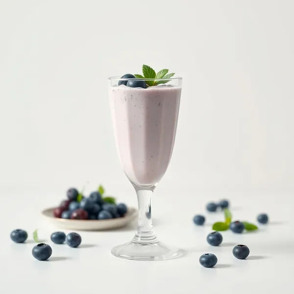 Chilled Blueberry Kefir Milk Smoothie