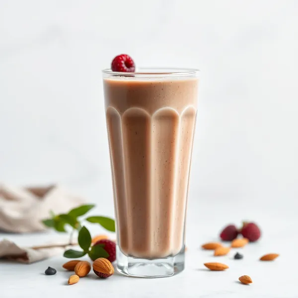 Batido Frío de Cacao en Polvo, Leche de Almendra y Coco