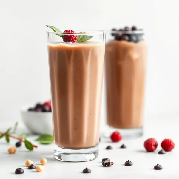 Smoothie de Cacau em Pó e Leite de Caju