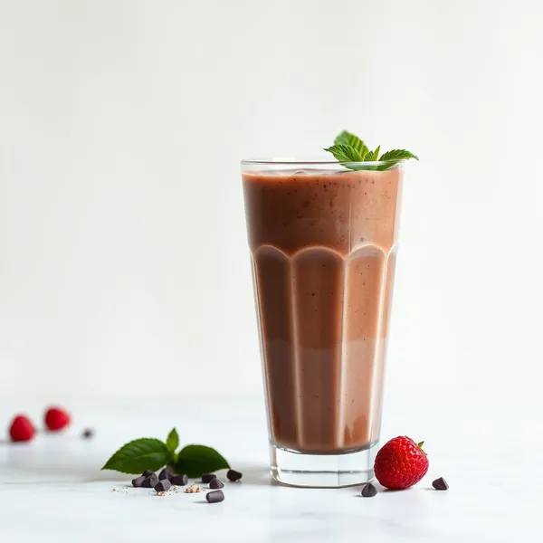Smoothie de Cacau em Pó e Iogurte Grego