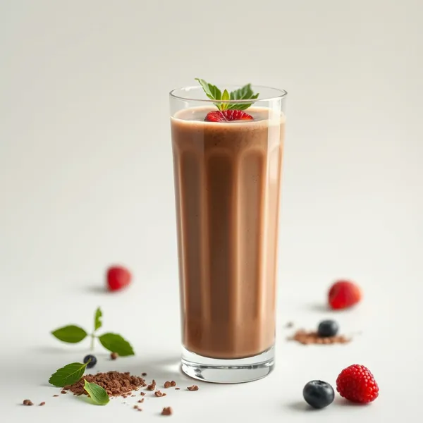 Smoothie de Cacao Froid et Lait de Chanvre