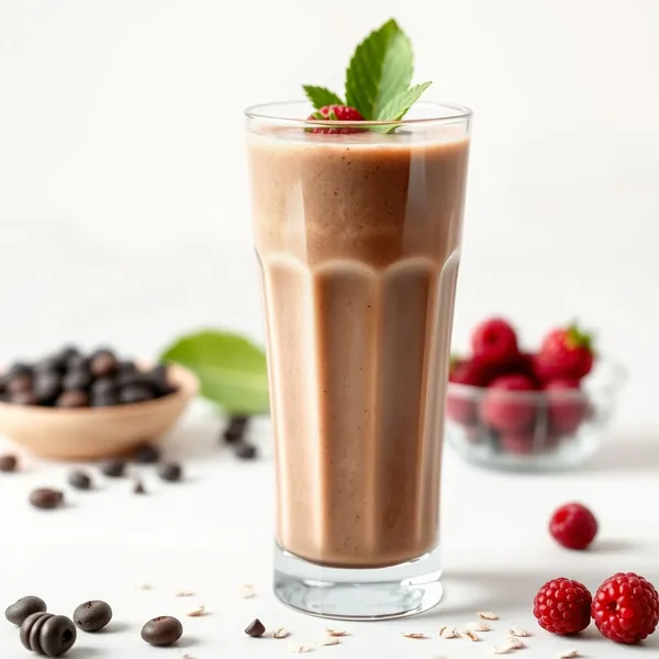 Smoothie au Lait d'Avoine et Cacao Froid