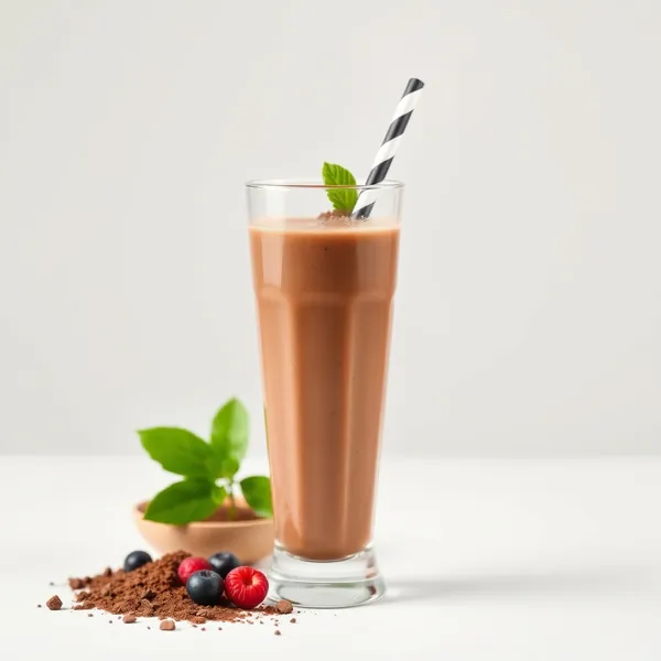 Kalter Kakao-Protein-Shake