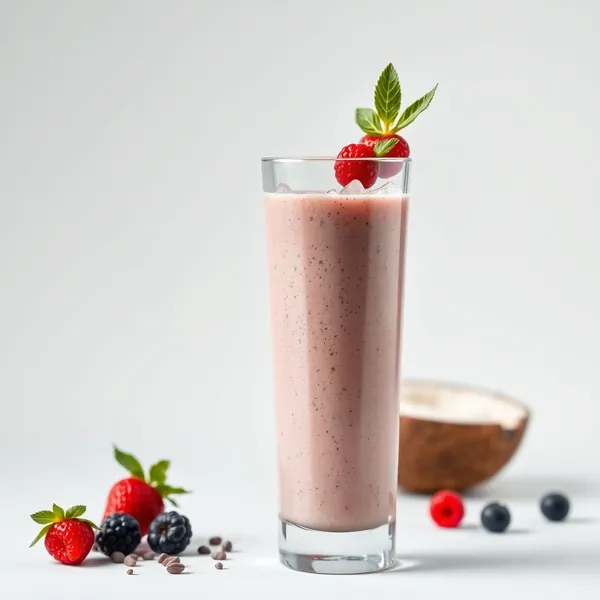 Smoothie de Chia et Eau de Coco Froide