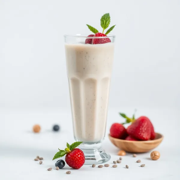 Chilled Chia Seed Hazelnut Milk Smoothie