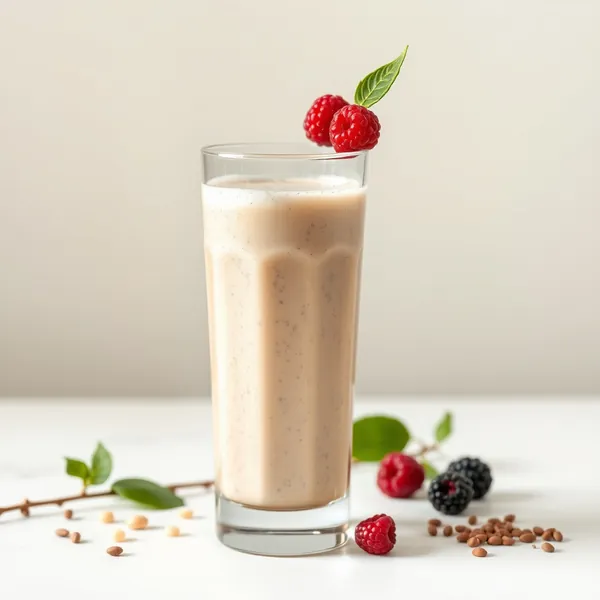 Smoothie Froid aux Graines de Chia et au Lait de Macadamia