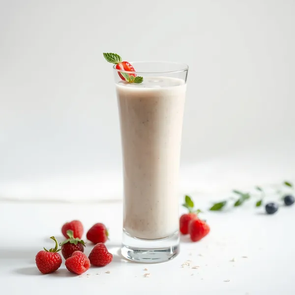 Chilled Chia Seed Oat Milk Smoothie