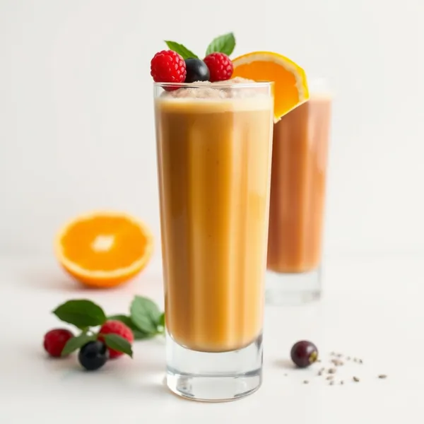 Smoothie Orange et Graines de Chia Froid