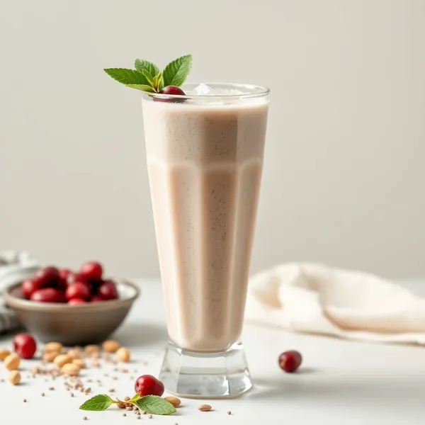 Smoothie au Lait de Pistache et Graines de Chia Froid