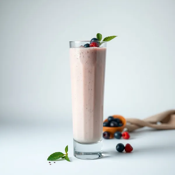 Smoothie au Lait d'Épeautre et Graines de Chia Froid