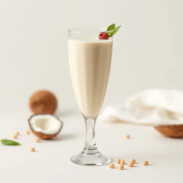 Chilled Coconut Pea Milk Smoothie