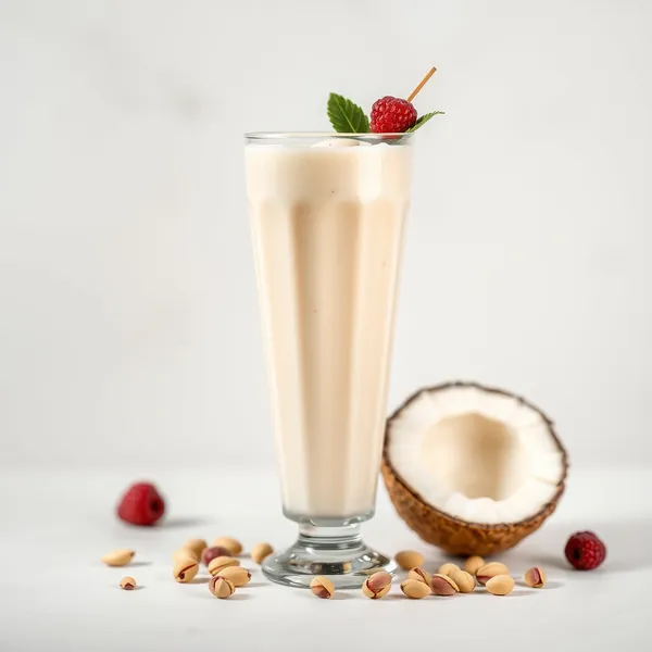 Smoothie al Latte di Cocco e Pistacchio Freddo