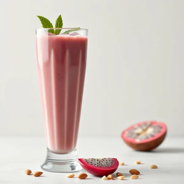 Smoothie di Frutta Drago, Mandorla e Latte di Cocco