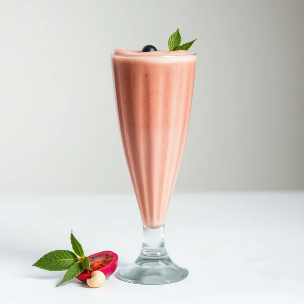 Smoothie de Fruta Dragão e Leite de Caju