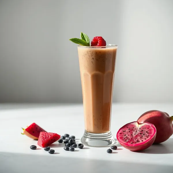 Smoothie Freddo di Frutta Drago e Caffè Freddo
