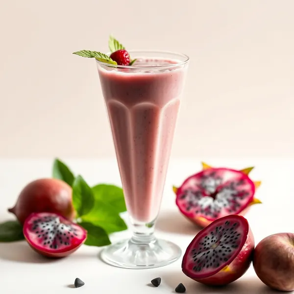 Smoothie de Fruit Dragon et Lait de Noisette