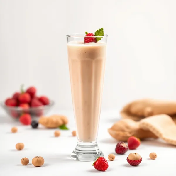 Chilled Ginger Hazelnut Milk Smoothie
