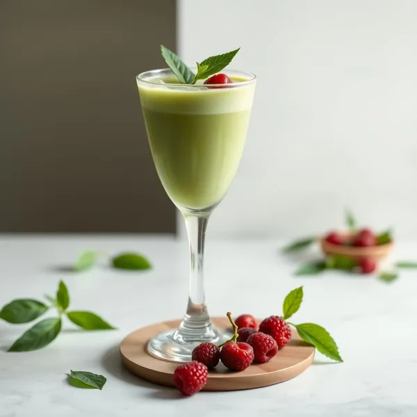 Smoothie aus Matcha und Ingwer