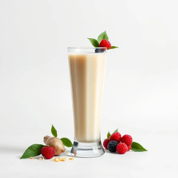 Chilled Ginger Rice Milk Smoothie