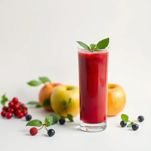 Chilled Goji Berry Apple Juice Smoothie