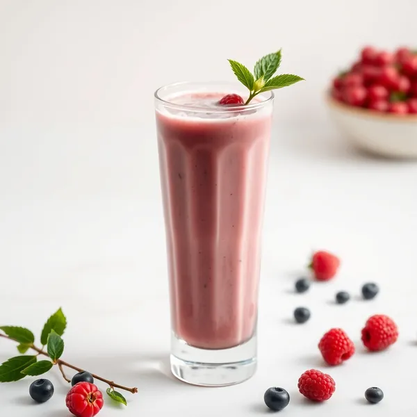 Smoothie Froid de Baies Goji et Lait de Cannabis