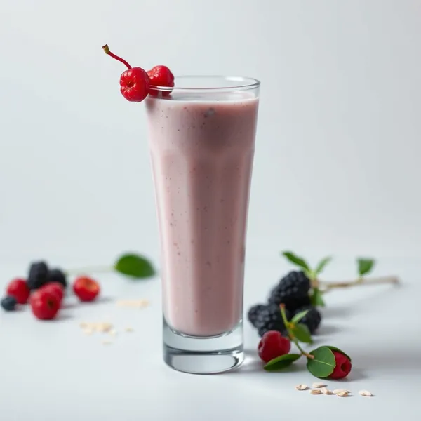 Smoothie de Leite de Aveia e Goji Frio