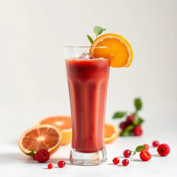 Smoothie Froid à l'Orange et à la Baie de Goji
