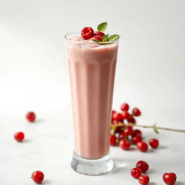Kühler Goji-Beeren-Soja-Milch-Smoothie