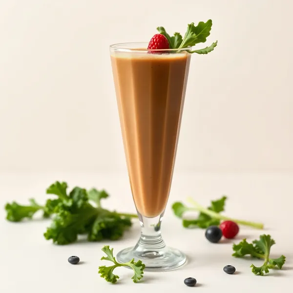 Smoothie di Cavolo Riccio e Caffè Freddo
