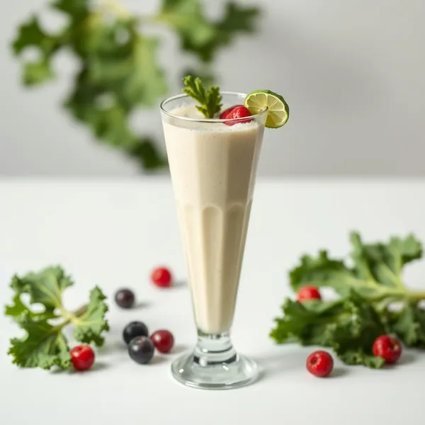 Smoothie de Couve e Leite de Cannabis
