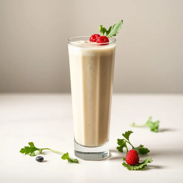 Chilled Kale Kefir Milk Smoothie