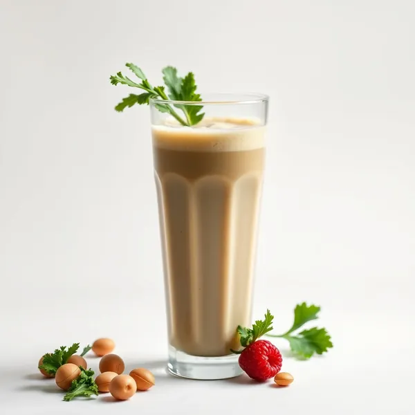 Smoothie aus Grünkohl und Macadamia-Milch