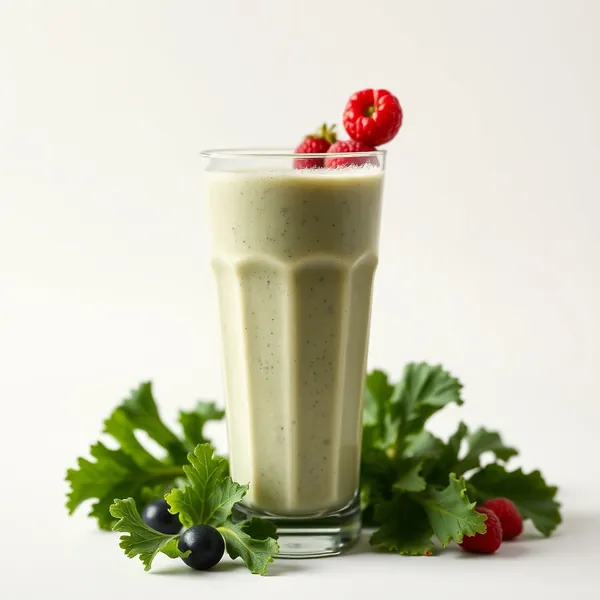 Chilled Kale Rice Milk Smoothie