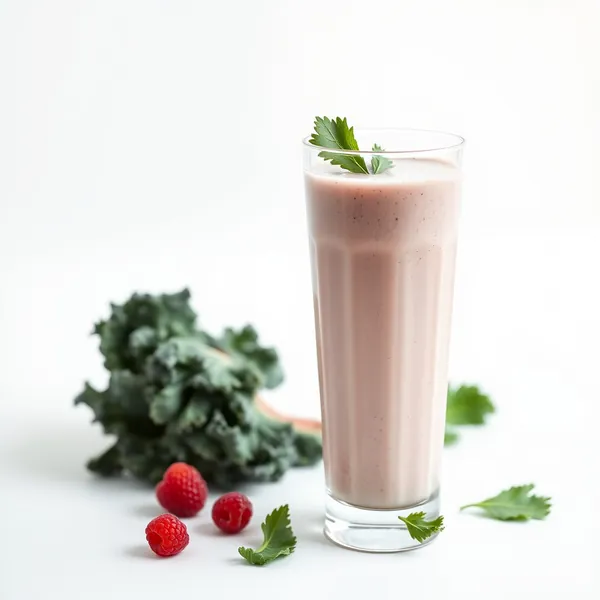 Smoothie aus Grünkohl und Dinkelmilch