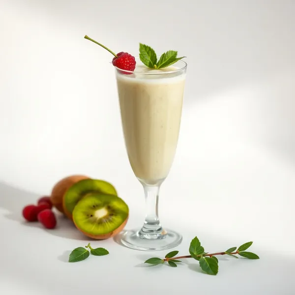Chilled Kiwi Rice Milk Smoothie