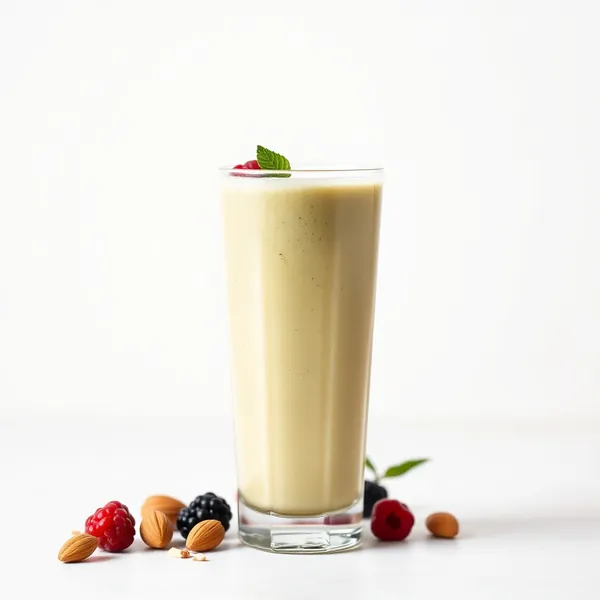 Smoothie Freddo al Matcha, Mandorla e Latte di Cocco