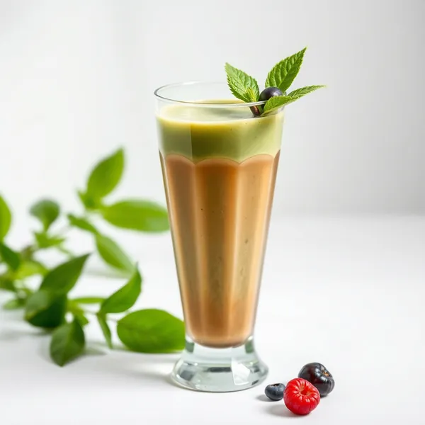 Chilled Matcha Cold Brew Coffee Smoothie