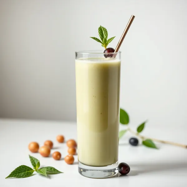 Smoothie Froid Matcha et Lait de Noisette