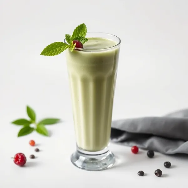 Chilled Matcha Rice Milk Smoothie