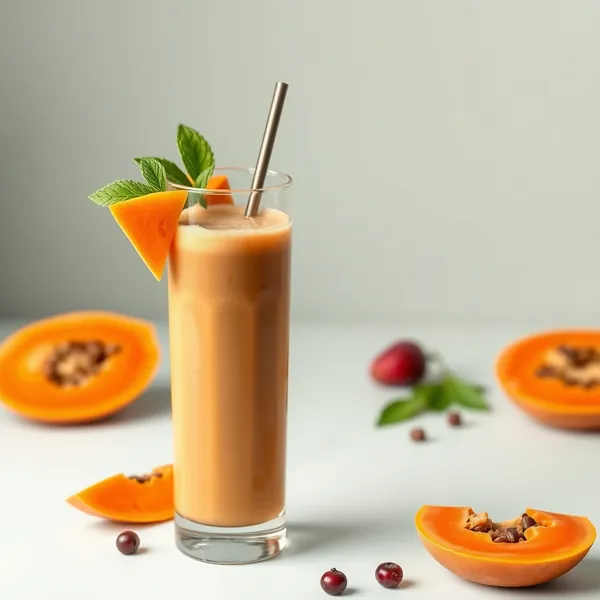 Smoothie di Papaya e Caffè Freddo