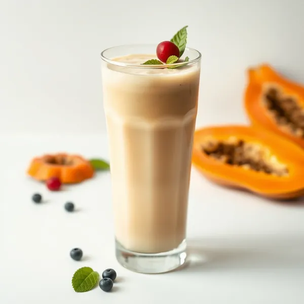 Smoothie de Papaya e Leite de Cânhamo