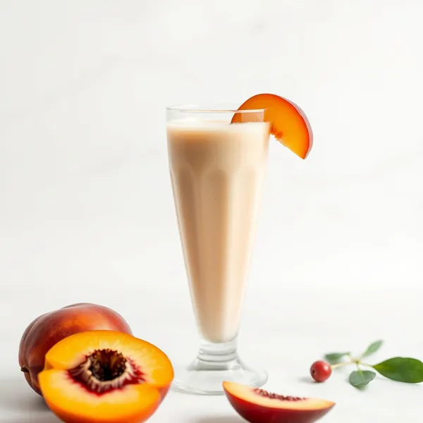 Smoothie Pêche et Lait de Noisette Froid