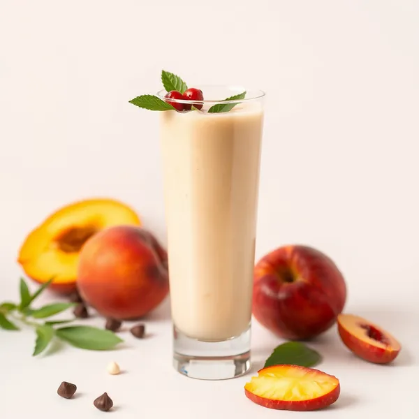 Chilled Peach Pistachio Milk Smoothie